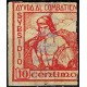 Viñeta. Subsidio. Ayuda al Combatiente. 10 Céntimos (Usado)