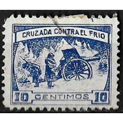 Viñeta. Cruzada contra el Frío. 10 Céntimos (Usado)