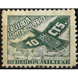 Viñeta. Cruzada conta el Frío. 10 Céntimos (Usado)
