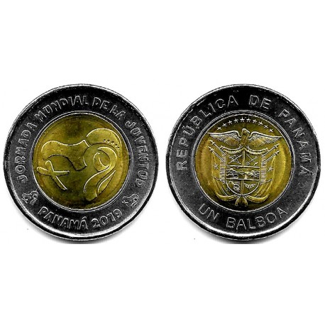 Panamá. 2019. 1 Balboa (SC) Jornada Mundial de la Juventud