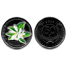 Curasao. 2025. 50 Cents (SC) Coloreada