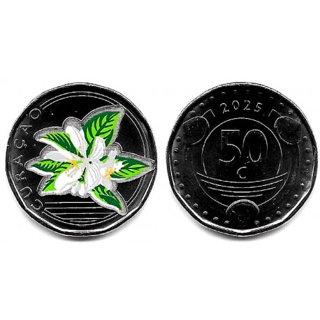 Curasao. 2025. 50 Cents (SC) Coloreada