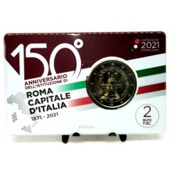 Italia. 2021. Coincard 2 Euro (SC) Roma, Capital Europea