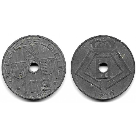 (126) Bélgica. 1946. 10 Centimes (BC)