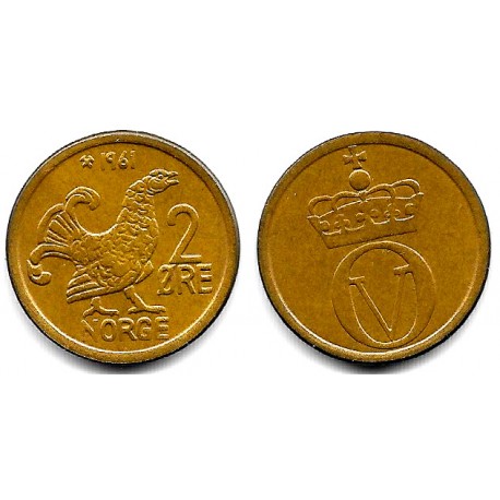 (410) Noruega. 1961. 2 Ore (EBC)