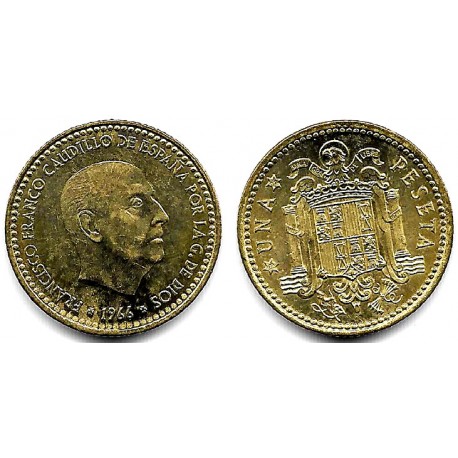 Estado Español. 1966*(19-75). 1 Peseta (EBC+)