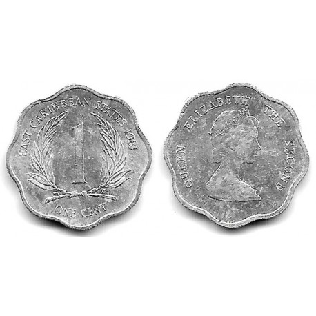(10) Estados Orientales Caribeños. 1981. 1 Cent (MBC)