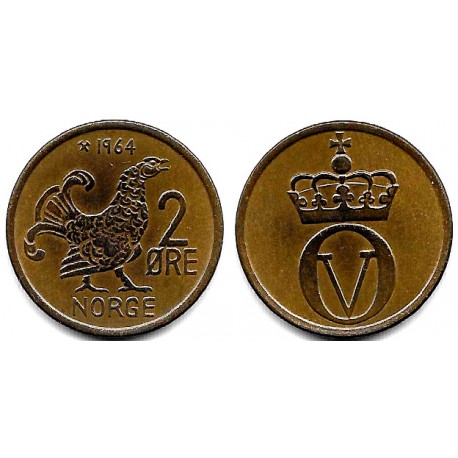 (410) Noruega. 1964. 2 Ore (MBC+)