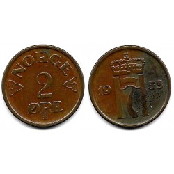 (399) Noruega. 1953. 2 Ore (MBC)