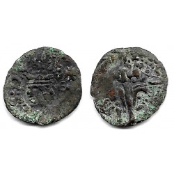 Felipe IV. Sin Fecha. Dinero (BC/BC-) Ceca de Valencia