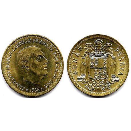 Estado Español. 1966*(19-74). 1 Peseta (SC)