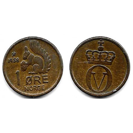 (403) Noruega. 1958. 1 Ore (MBC)