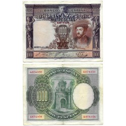 España. 1925. 1000 Pesetas (MBC-/BC+) Sin Serie