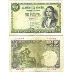 Estado Español. 1949. 1000 Pesetas (BC/BC+) Sin Serie, Leves Roturas en Márgenes