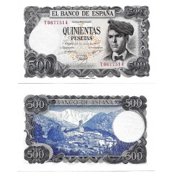 Estado Español. 1971. 500 Pesetas (EBC) Serie T