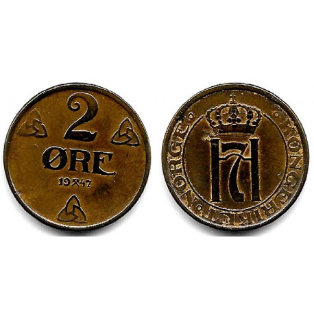(371) Noruega. 1947. 2 Ore (MBC)