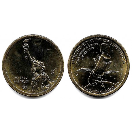 Estados Unidos de América. 2020(D). 1 Dollar (EBC+) Maryland