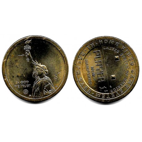 Estados Unidos de América. 2021(P). 1 Dollar (EBC+) New Hampshire