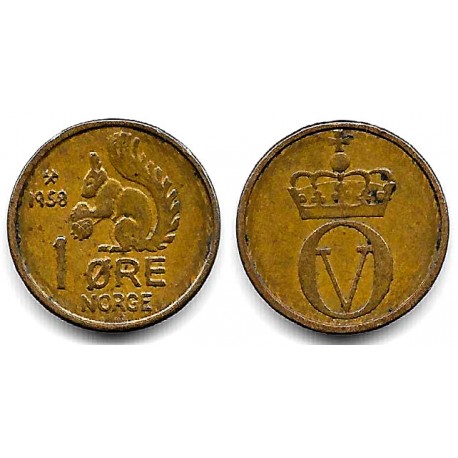 (403) Noruega. 1958. 1 Ore (MBC)