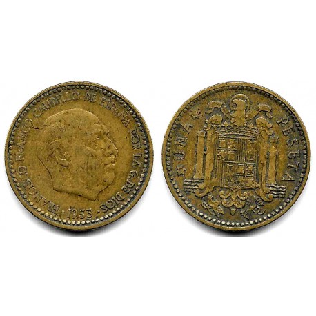 Estado Español. 1953*(19-61). 1 Peseta (BC)