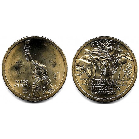 Estados Unidos de América. 2019(P). 1 Dollar (EBC+) Georgia