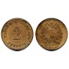 (2) Imperio Alemán. 1876(D). 2 Pfennig (BC+)