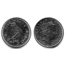 (775) Gibraltar. 2003. 5 Pence (EBC)