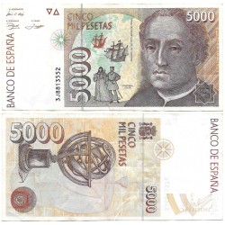 España. 1992. 5000 Peseta (MBC) Serie 3J