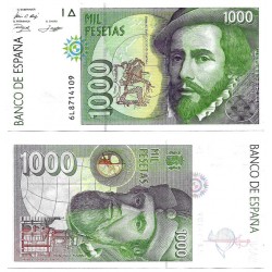 España. 1992. 1000 Pesetas (EBC) Serie 6L