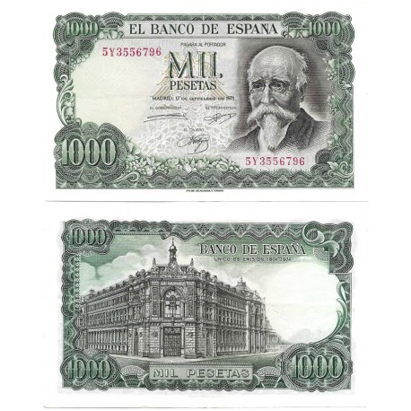 Estado Español. 1971. 1000 Pesetas (MBC+) Serie 5Y