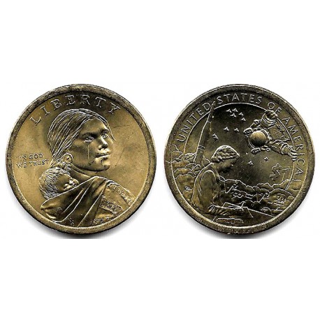 Estados Unidos de América. 2019(P). 1 Dollar (EBC+) Nativo