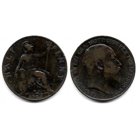 (793.2) Gran Bretaña. 1903. Half Penny (BC+)