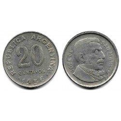 (52) Argentina. 1956. 20 Centavos (MBC)