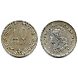 (35) Argentina. 1921. 10 Centavos (BC+)
