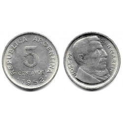 (46) Argentina. 1952. 5 Centavos (MBC+)