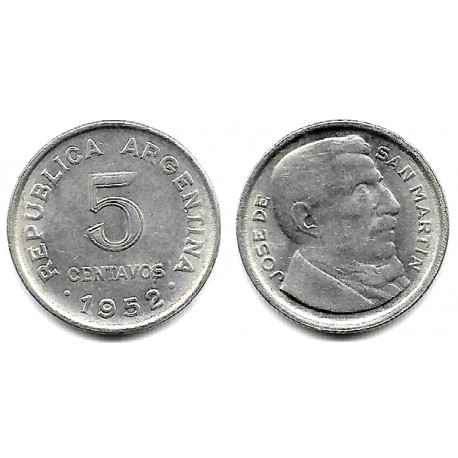 (46) Argentina. 1952. 5 Centavos (MBC+)