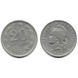 (36) Argentina. 1922. 20 Centavos (BC+)