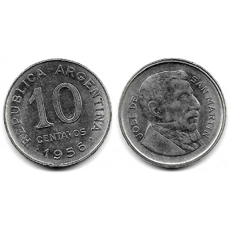 (51) Argentina. 1956. 10 Centavos (MBC+)