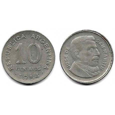 (51) Argentina. 1954. 10 Centavos (MBC)