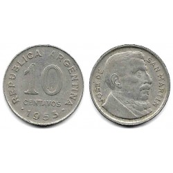 (47a) Argentina. 1953. 10 Centavos (MBC)