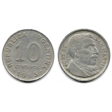 (47a) Argentina. 1953. 10 Centavos (MBC)