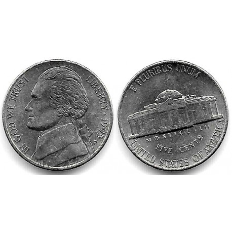 (A192) Estados Unidos de América. 1995(P). 5 Cents (EBC)