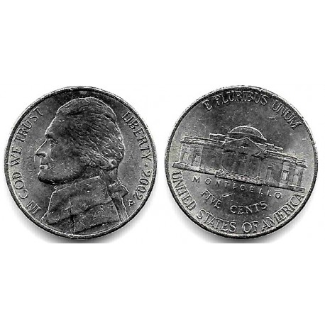 (A192) Estados Unidos de América. 2002(P). 5 Cent (EBC)