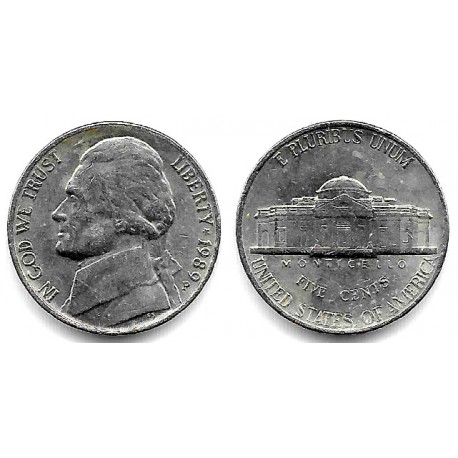 (A192) Estados Unidos de América. 1989(P). 5 Cents (MBC)