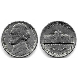 (A192) Estados Unidos de América. 1986(P). 5 Cents (MBC+)