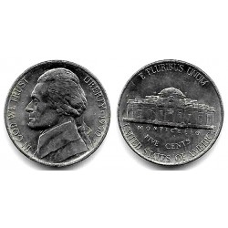 (A192) Estados Unidos de América. 1990(P). 5 Cents (EBC-)