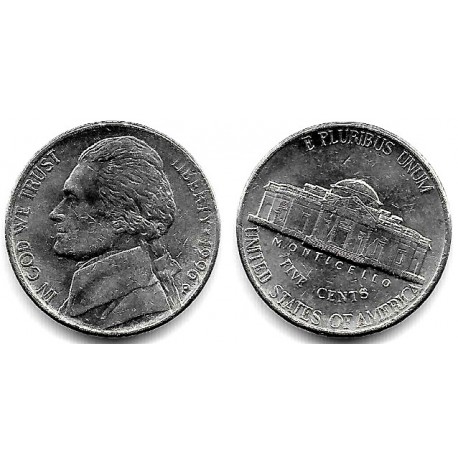 (A192) Estados Unidos de América. 1996(P). 5 Cents (EBC+)