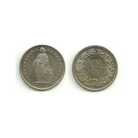 (23a.2) Suiza. 1982. ½ Franc (SC)