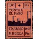 Viñeta. Contra el Paro. Trabajo. Melilla. 0,05 Pesetas (Nuevo, con señal de fijasellos)