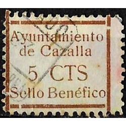 Viñeta. Ayuntamiento de Cazalla. Benéfico. 5 Céntimos (Usado)